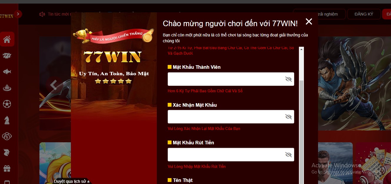 Các phương thức thanh toán và hỗ trợ khách hàng tại 77win