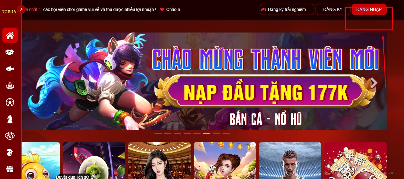 Lưu ý quan trọng khi đăng nhập 77win